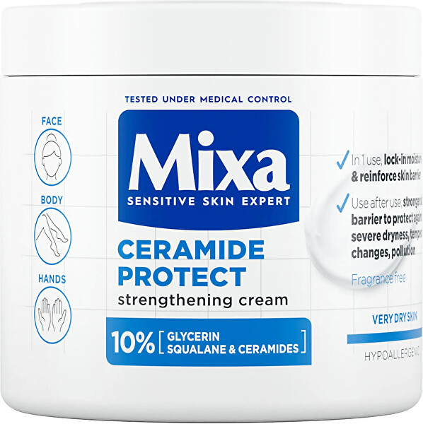 Îngrijire corporală fortifiantă pentru pielea foarte uscată Ceramide Protect (Strengthening Cream) 400 ml