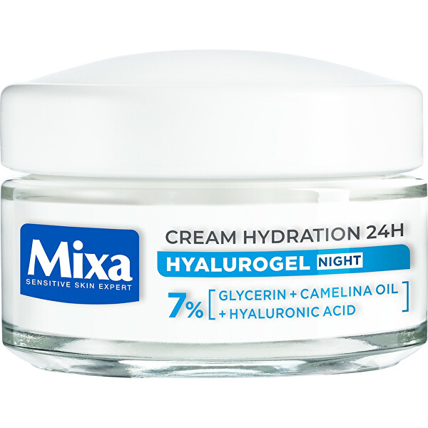 Noční krém pro citlivou pleť se sklonem k vysušení Hyalurogel (Hydrating Cream-Mask Overnight Recovery) 50 ml