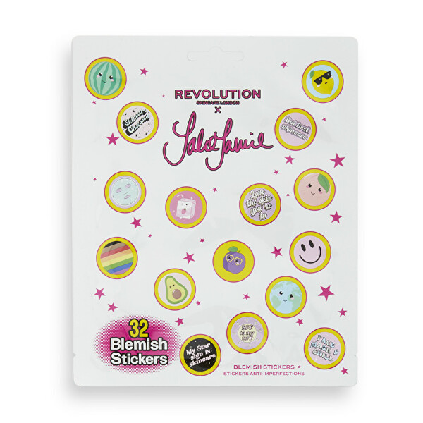 Plasturi pentru acnee Revolution Skincare x Jake Jamie Jakemoji (Salicylic Acid Blemish Stickers) 32 ks