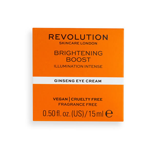 ZĽAVA- Očný krém Revolution Skincare Brightening Boost ( Ginseng Eye Cream) 15 ml - poškodená krabička