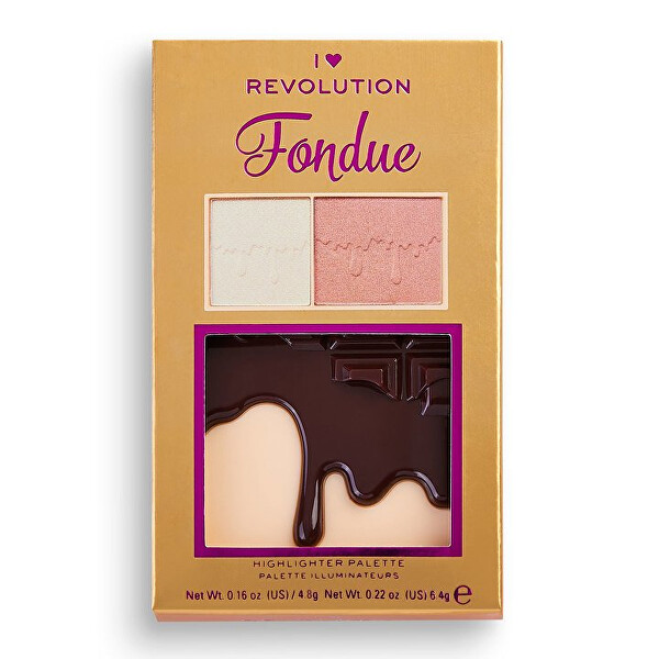 Paletka na tvár Fondue Mini Chocolate (Hightlighter Palette) 11,2 g