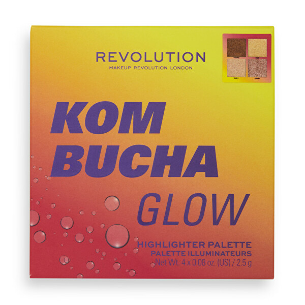 Fényesítő paletta  Hot Shot Kombucha Glow (Highlighter Palette) 10 g