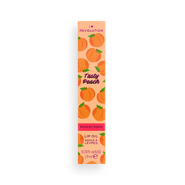 Péče o rty I♥Revolution Tasty Peach (Lip Oil Peachy Keen) 6 ml