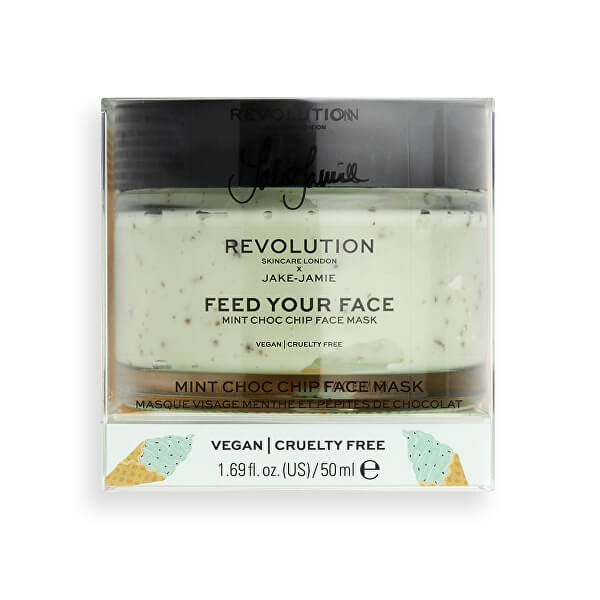 Arcápoló maszk  Revolution Skincare X Jake-Jamie Feed Your Face (Mint Choc Chip Face Mask) 50 ml