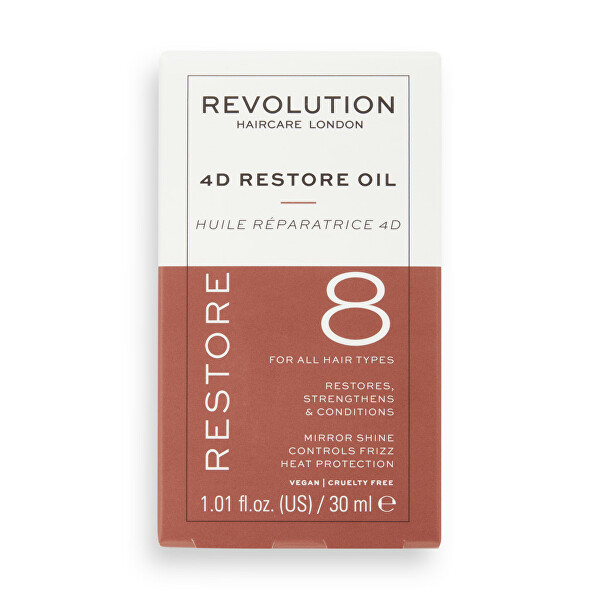Ulei regenerativ pentru păr uscat și deteriorat 8 (4D Restore Oil) 30 ml