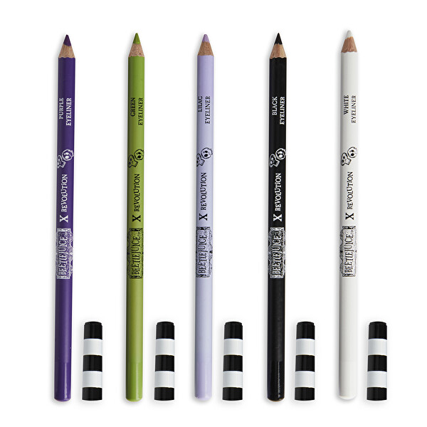 Sada ceruziek na oči Beetlejuice x Revolution (Eyeliner Set)