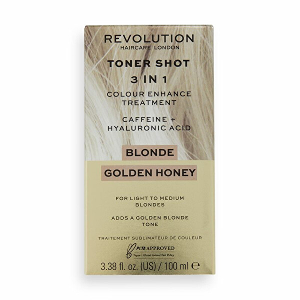 Oživující barva pro blond vlasy Blonde Golden Honey (Toner Shot) 100 ml