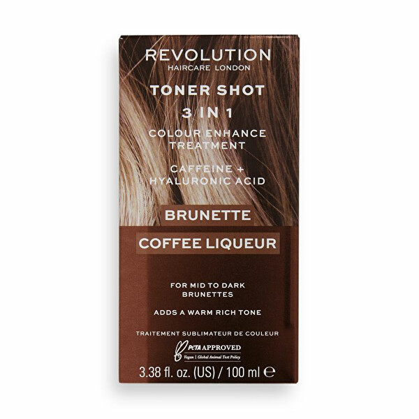 Oživujúca farba pre hnedé vlasy Brunette Coffee Liquer (Toner Shot) 100 ml