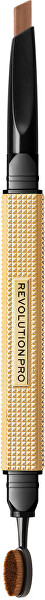 Obojstranná ceruzka na obočie Rockstar Medium Brown (Brow Style r) 0,25 g