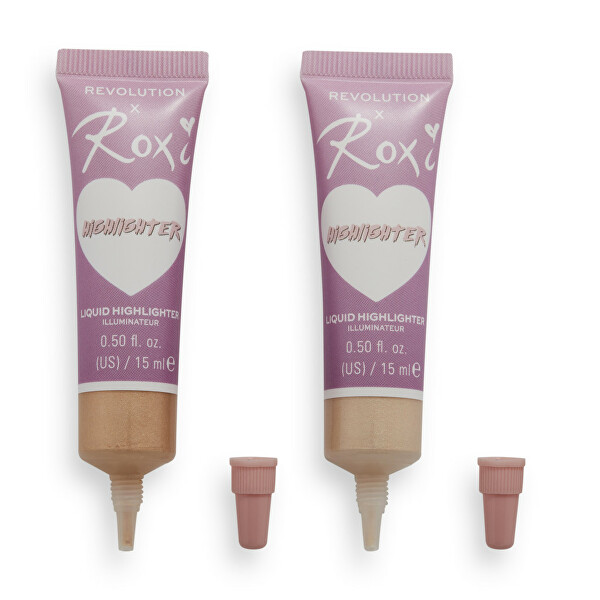 Súprava tekutých rozjasňovačov X Roxi (Cherry Blossom Liquid Highlighter Duo) 2 x 15 ml