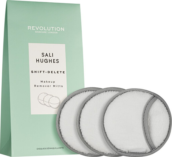 Znovupoužitelné odličovací tampóny X Sali Hughes (Shift-Delete Make-up Remover Mitts) 3 ks