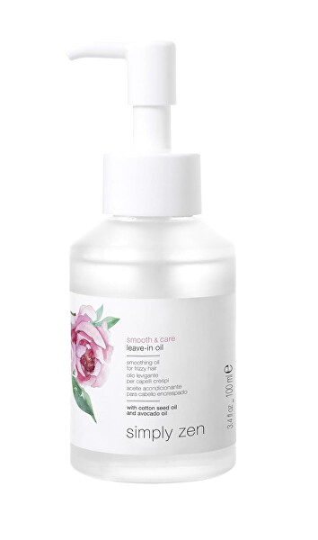 Uhlazující bezoplachový olej pro nepoddajné a krepaté vlasy Smooth & Care (Leave-In Oil) 100 ml