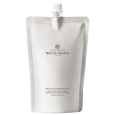 Náhradní náplň pro sprchový gel Delicious Rhubarb & Rose (Bath & Shower Gel Refill) 400 ml