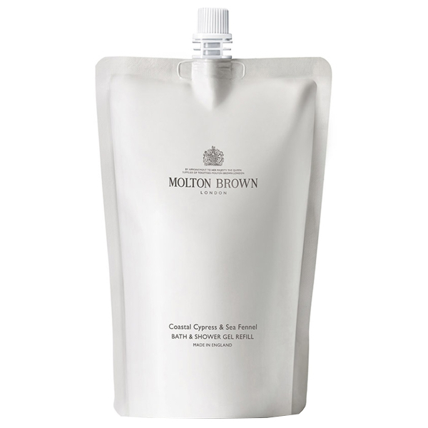 Náhradní náplň pro sprchový gel Coastal Cypress & Sea Fennel (Bath & Shower Gel Refill) 400 ml