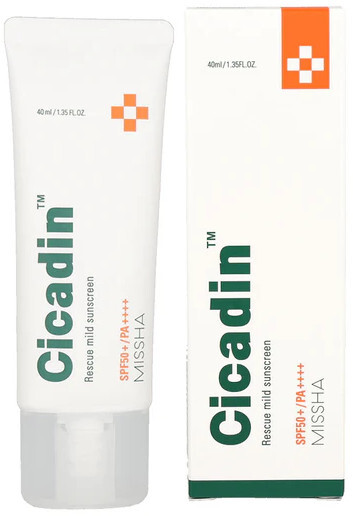 Fényvédő krém SPF50+ Cicadin (Rescue Mild Sunscreen) 40 ml