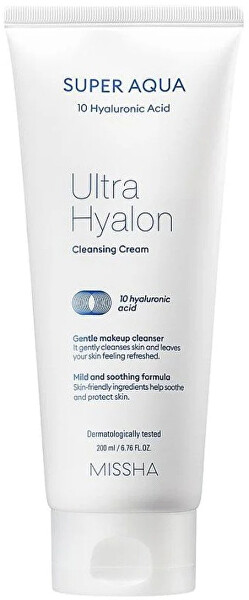 Hydratační čisticí krém Super Aqua Ultra Hyalon (Cleansing Cream) 200 ml