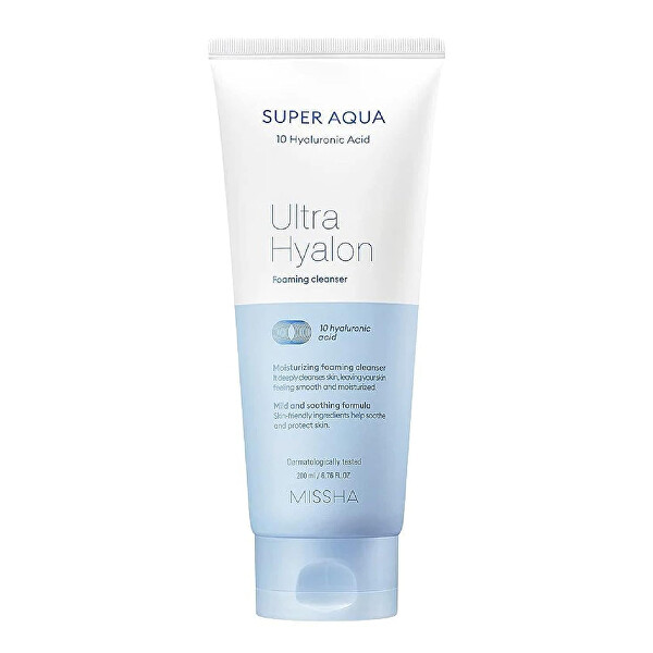 Hidratáló tisztítóhab Super Aqua Ultra Hyalron (Foaming Cleanser) 200 ml