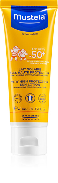 Gyermek napvédő tej SPF 50+ (Very High Protection Sun Lotion) 40 ml