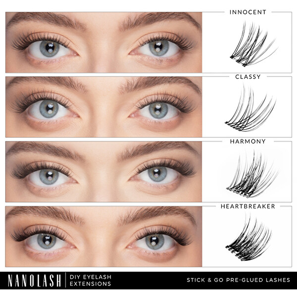 Umělé řasy Harmony Stick & Go Pre-glued Lashes 36 ks