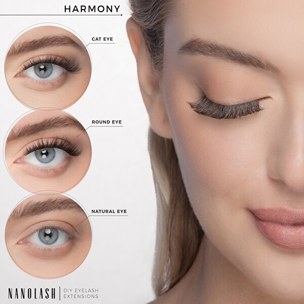 Umělé trsové řasy Harmony DIY Eyelash Extensions 36 ks