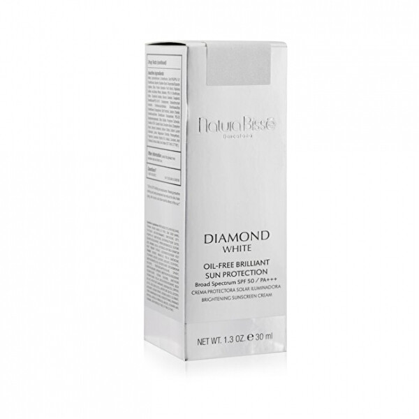 Rozjasňujúci opaľovací krém Diamond White SPF 50 + (Oil-Free Brilliant Sun Protection ) 30 ml