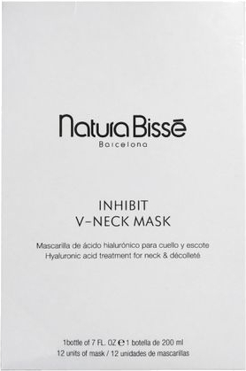 Hydratačná maska na krk a dekolt s kyselinou hyalurónovou Inhibit (V-Neck Mask) 12 ks