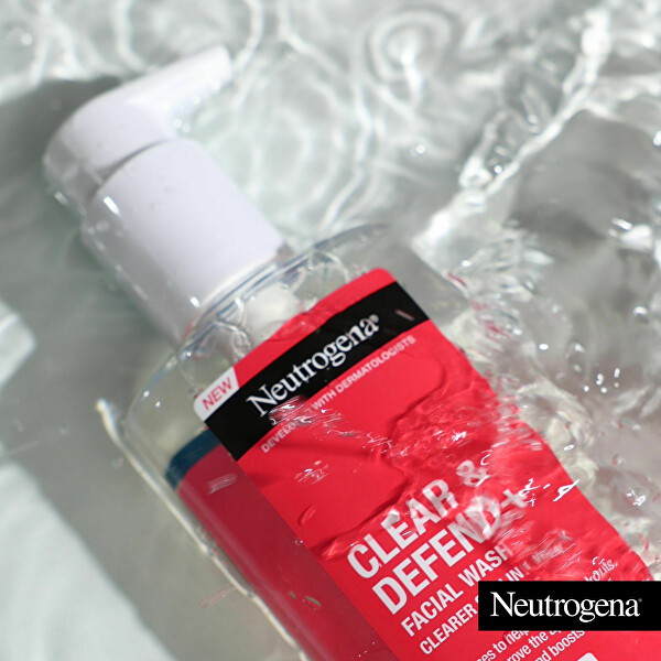 Tisztító gél pattanások ellen Clear & Defend+ (Facial Wash) 200 ml