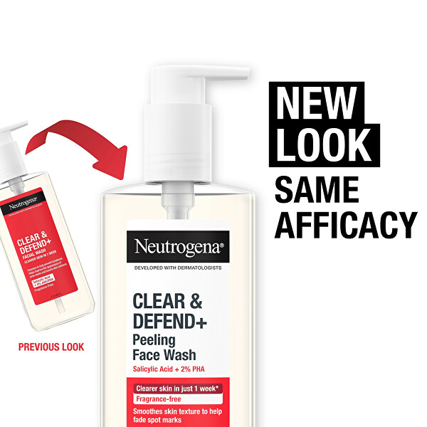 Čisticí gel proti pupínkům Clear & Defend+ (Facial Wash) 200 ml
