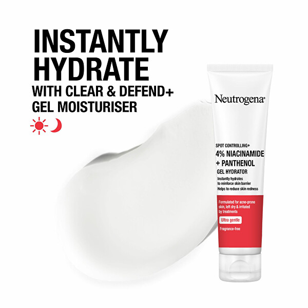 Hydratační pleťový gel Clear & Defend+ (Gel Moisturiser) 50 ml