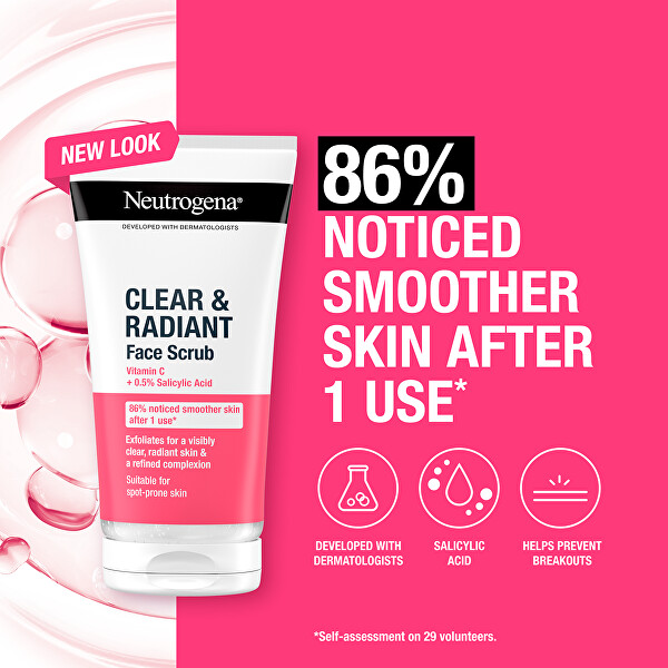 Pleťový peeling Clear & Radiant (Face Scrub) 150 ml