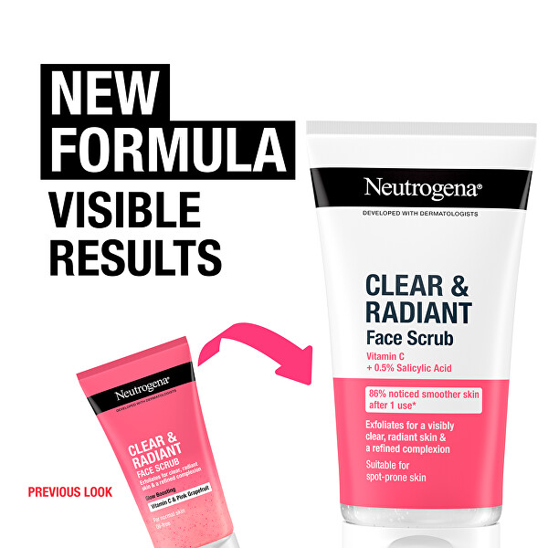 Pleťový peeling Clear & Radiant (Face Scrub) 150 ml