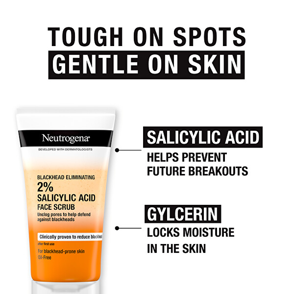 Pleťový peeling proti černým tečkám Salicylic Acid (Face Scrub) 150 ml