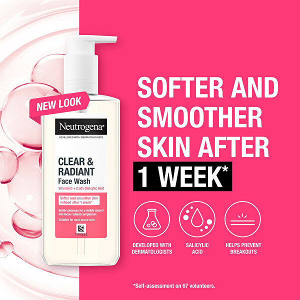 Rozjasňující čisticí gel pro problematickou pleť Clear & Radiant (Face Wash) 200 ml