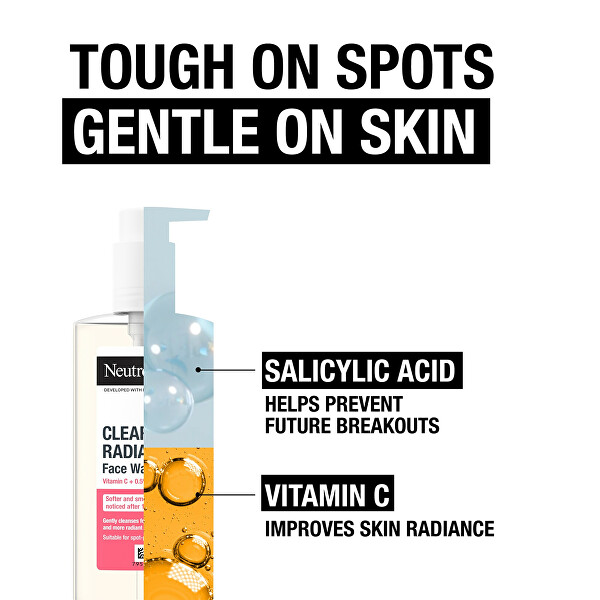 Rozjasňující čisticí gel pro problematickou pleť Clear & Radiant (Face Wash) 200 ml