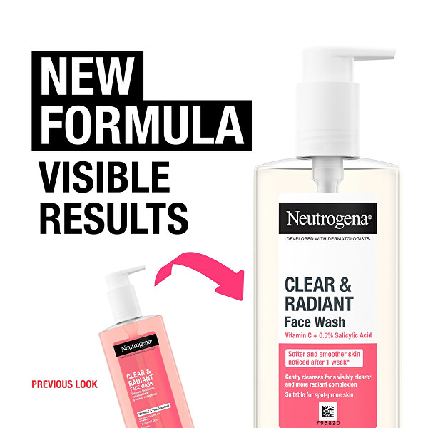 Rozjasňující čisticí gel pro problematickou pleť Clear & Radiant (Face Wash) 200 ml