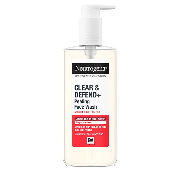 Čisticí gel proti pupínkům Clear & Defend+ (Facial Wash) 200 ml