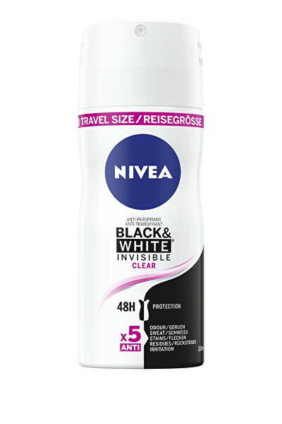 Antiperspirant ve spreji Invisible For Black & White Clear mini (Antiperspirant) 100 ml