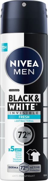 Antiperspirant ve spreji Invisible For Black & White Fresh Men (Anti-Perspirant For Men) 150 ml