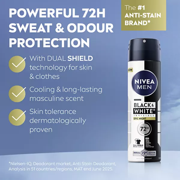 Antiperspirant v spreji B&W Epic Night Anti-Perspirant 150 ml