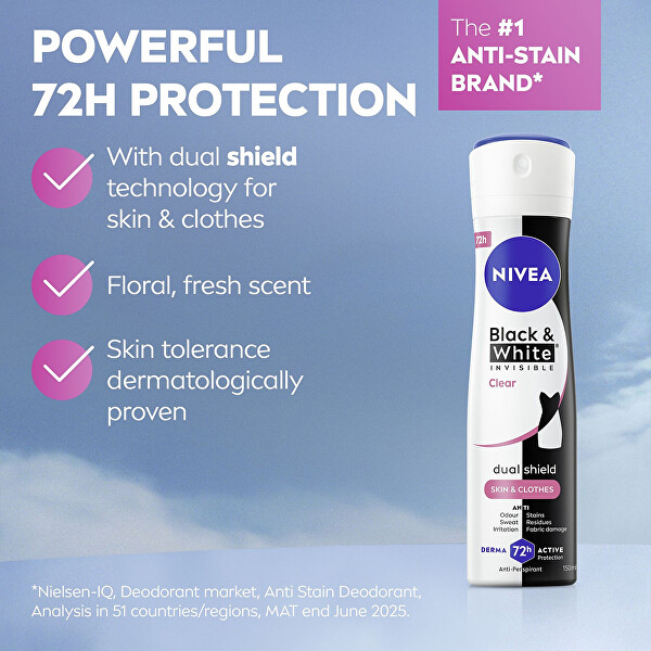 Antiperspirant v spreji Black & White Anti-Perspirant 250 ml