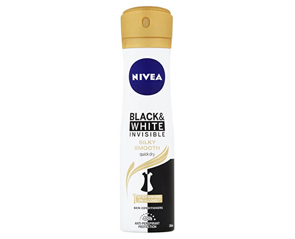 Antiperspirant ve spreji Black & White (Invisible Silky Smooth) 150 ml