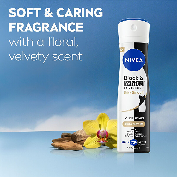 Antiperspirant v spreji Black & White Invisible Silky Smooth (Anti-perspirant) 200 ml
