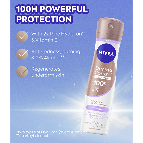 Antiperspirant v spreji Derma Control Clinical Ultra Soft 150 ml
