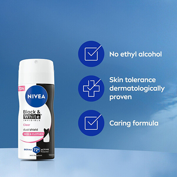 Izzadásgátló spray Invisible Black & White Clear (Antiperspirant) 100 ml