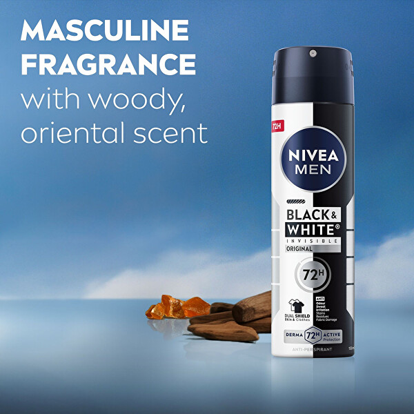 Antiperspirant ve spreji pro muže Invisible For Black & White Power 150 ml