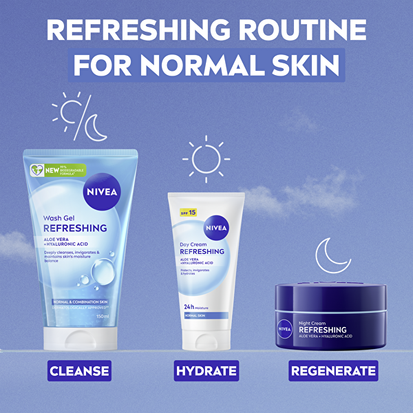 Čisticí pleťový gel pro normální a smíšenou pleť (Refreshing Wash Gel) 150 ml