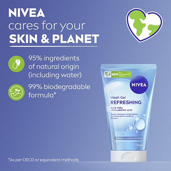 Čisticí pleťový gel pro normální a smíšenou pleť (Refreshing Wash Gel) 150 ml