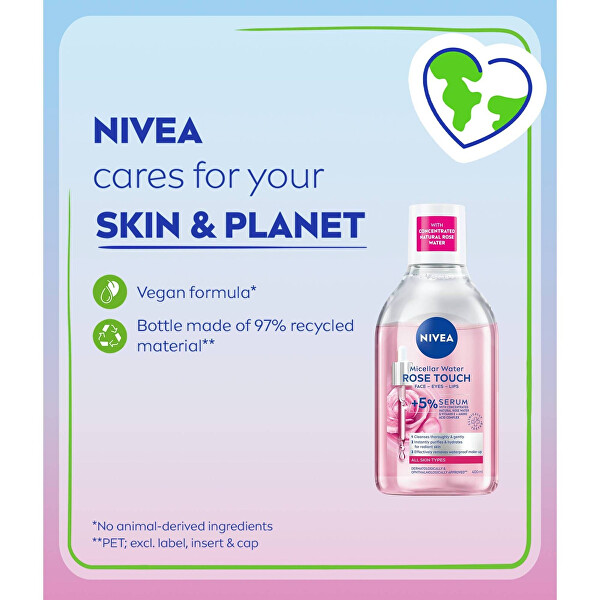 Dvoufázová micelární voda s růžovou vodou (Micellar Rose Water) 400 ml