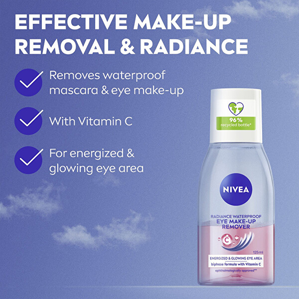 Dvoufázový odličovač očí a voděodolného make-upu (Caring Eye Make-Up Remover) 125 ml