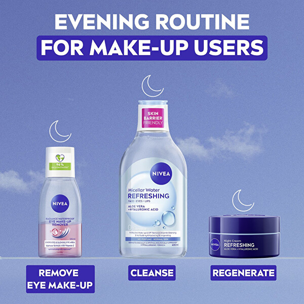 Dvoufázový odličovač očí a voděodolného make-upu (Caring Eye Make-Up Remover) 125 ml